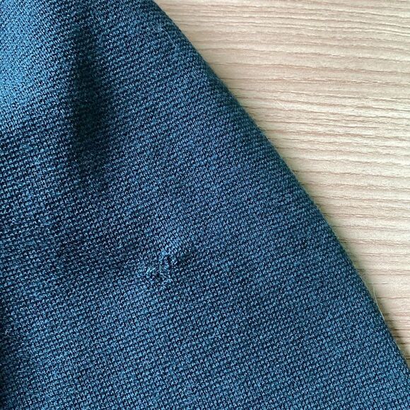 Eileen Fisher Wool Green Knit Open Front Long Sleeve Jacket M - Picture 8 of 10